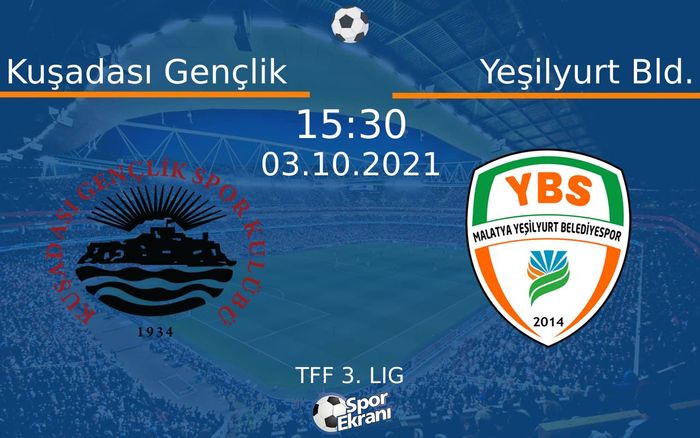 03 Ekim 2021 Kuşadası Gençlik vs Yeşilyurt Bld. maçı Hangi Kanalda Saat Kaçta Yayınlanacak? 03 Ekim 2021 Kuşadası Gençlik vs Yeşilyurt Bld. maçı Hangi Kanalda Saat Kaçta Yayınlanacak?