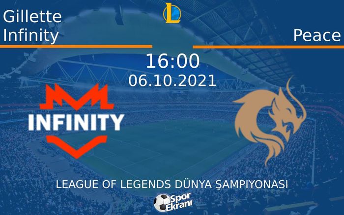06 Ekim 2021 Gillette Infinity vs Peace maçı Hangi Kanalda Saat Kaçta Yayınlanacak? 06 Ekim 2021 Gillette Infinity vs Peace maçı Hangi Kanalda Saat Kaçta Yayınlanacak?