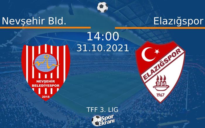 31 Ekim 2021 Nevşehir Bld. vs Elazığspor maçı Hangi Kanalda Saat Kaçta Yayınlanacak? 31 Ekim 2021 Nevşehir Bld. vs Elazığspor maçı Hangi Kanalda Saat Kaçta Yayınlanacak?