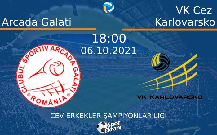 06 Ekim 2021 Arcada Galati vs VK Cez Karlovarsko maçı Hangi Kanalda Saat Kaçta Yayınlanacak? 06 Ekim 2021 Arcada Galati vs VK Cez Karlovarsko maçı Hangi Kanalda Saat Kaçta Yayınlanacak?