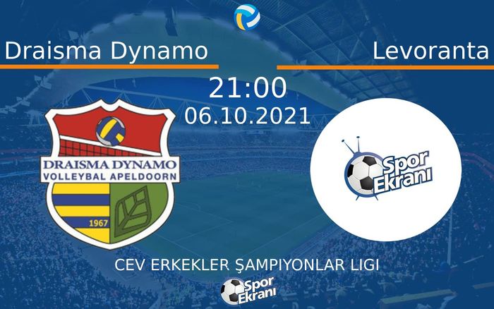 06 Ekim 2021 Draisma Dynamo vs Levoranta maçı Hangi Kanalda Saat Kaçta Yayınlanacak? 06 Ekim 2021 Draisma Dynamo vs Levoranta maçı Hangi Kanalda Saat Kaçta Yayınlanacak?