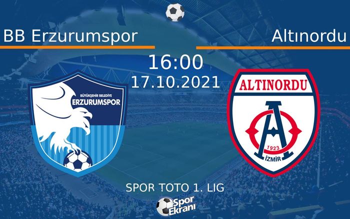 17 Ekim 2021 BB Erzurumspor vs Altınordu maçı Hangi Kanalda Saat Kaçta Yayınlanacak? 17 Ekim 2021 BB Erzurumspor vs Altınordu maçı Hangi Kanalda Saat Kaçta Yayınlanacak?