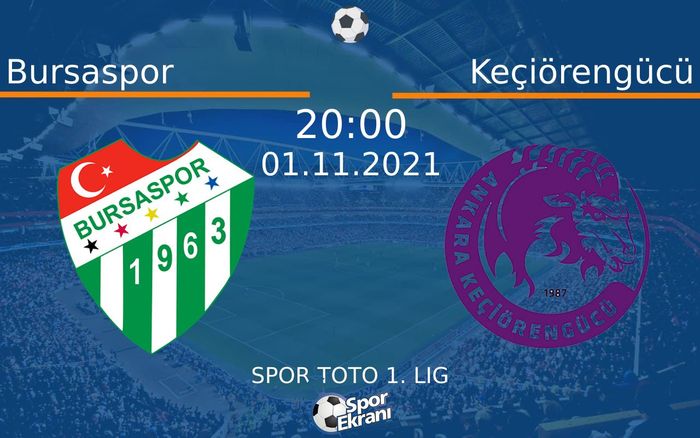 01 Kasım 2021 Bursaspor vs Keçiörengücü maçı Hangi Kanalda Saat Kaçta Yayınlanacak? 01 Kasım 2021 Bursaspor vs Keçiörengücü maçı Hangi Kanalda Saat Kaçta Yayınlanacak?