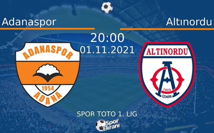 01 Kasım 2021 Adanaspor vs Altınordu maçı Hangi Kanalda Saat Kaçta Yayınlanacak? 01 Kasım 2021 Adanaspor vs Altınordu maçı Hangi Kanalda Saat Kaçta Yayınlanacak?