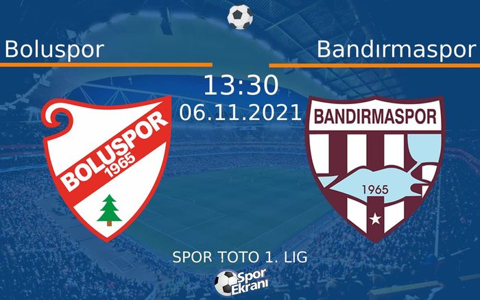 06 Kasım 2021 Boluspor vs Bandırmaspor maçı Hangi Kanalda Saat Kaçta Yayınlanacak? 06 Kasım 2021 Boluspor vs Bandırmaspor maçı Hangi Kanalda Saat Kaçta Yayınlanacak?