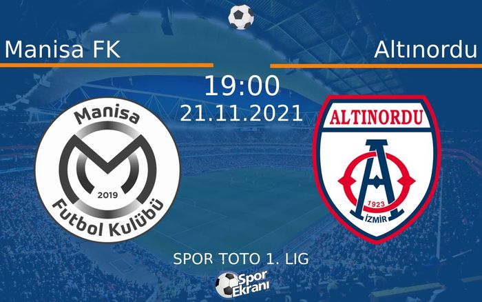 21 Kasım 2021 Manisa FK vs Altınordu maçı Hangi Kanalda Saat Kaçta Yayınlanacak? 21 Kasım 2021 Manisa FK vs Altınordu maçı Hangi Kanalda Saat Kaçta Yayınlanacak?