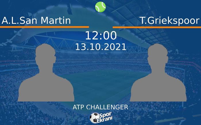 13 Ekim 2021 A.L.San Martin vs T.Griekspoor maçı Hangi Kanalda Saat Kaçta Yayınlanacak? 13 Ekim 2021 A.L.San Martin vs T.Griekspoor maçı Hangi Kanalda Saat Kaçta Yayınlanacak?