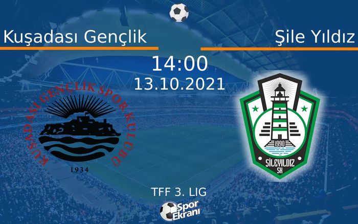 13 Ekim 2021 Kuşadası Gençlik vs Şile Yıldız maçı Hangi Kanalda Saat Kaçta Yayınlanacak? 13 Ekim 2021 Kuşadası Gençlik vs Şile Yıldız maçı Hangi Kanalda Saat Kaçta Yayınlanacak?