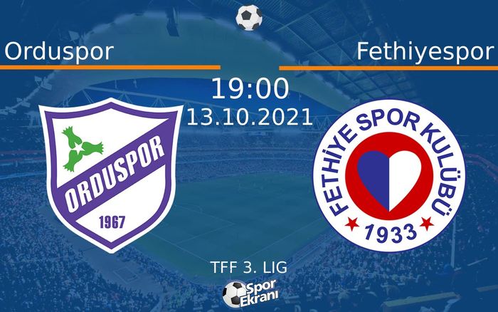 13 Ekim 2021 Orduspor vs Fethiyespor maçı Hangi Kanalda Saat Kaçta Yayınlanacak? 13 Ekim 2021 Orduspor vs Fethiyespor maçı Hangi Kanalda Saat Kaçta Yayınlanacak?