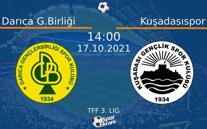 17 Ekim 2021 Darıca G.Birliği vs Kuşadasıspor maçı Hangi Kanalda Saat Kaçta Yayınlanacak? 17 Ekim 2021 Darıca G.Birliği vs Kuşadasıspor maçı Hangi Kanalda Saat Kaçta Yayınlanacak?