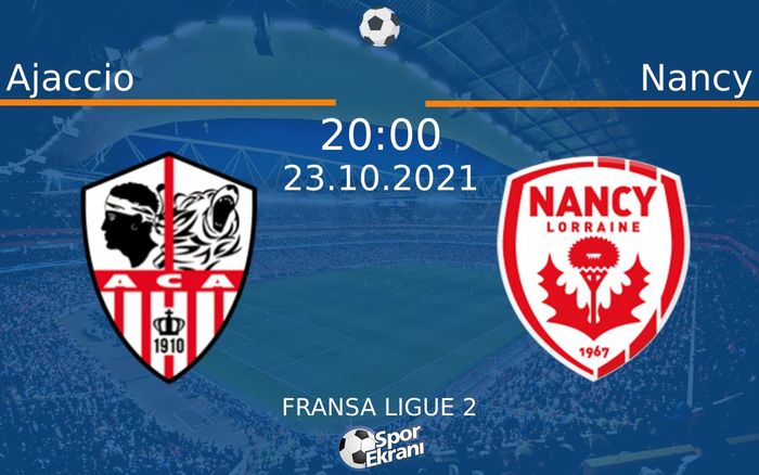 23 Ekim 2021 Ajaccio vs Nancy maçı Hangi Kanalda Saat Kaçta Yayınlanacak? 23 Ekim 2021 Ajaccio vs Nancy maçı Hangi Kanalda Saat Kaçta Yayınlanacak?