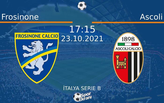23 Ekim 2021 Frosinone vs Ascoli maçı Hangi Kanalda Saat Kaçta Yayınlanacak? 23 Ekim 2021 Frosinone vs Ascoli maçı Hangi Kanalda Saat Kaçta Yayınlanacak?