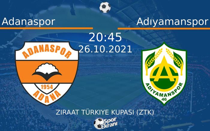26 Ekim 2021 Adanaspor vs Adıyamanspor maçı Hangi Kanalda Saat Kaçta Yayınlanacak? 26 Ekim 2021 Adanaspor vs Adıyamanspor maçı Hangi Kanalda Saat Kaçta Yayınlanacak?