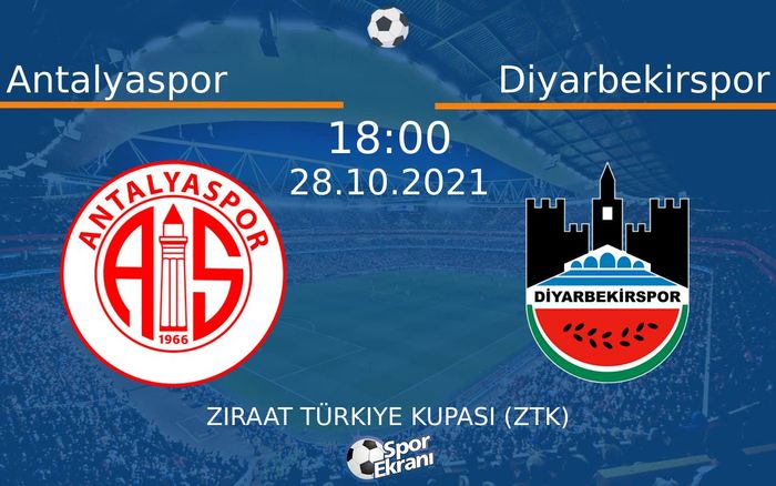 28 Ekim 2021 Antalyaspor vs Diyarbekirspor maçı Hangi Kanalda Saat Kaçta Yayınlanacak? 28 Ekim 2021 Antalyaspor vs Diyarbekirspor maçı Hangi Kanalda Saat Kaçta Yayınlanacak?