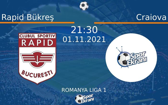 01 Kasım 2021 Rapid Bükreş vs Craiova maçı Hangi Kanalda Saat Kaçta Yayınlanacak? 01 Kasım 2021 Rapid Bükreş vs Craiova maçı Hangi Kanalda Saat Kaçta Yayınlanacak?