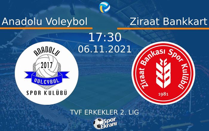 06 Kasım 2021 Anadolu Voleybol vs Ziraat Bankkart maçı Hangi Kanalda Saat Kaçta Yayınlanacak? 06 Kasım 2021 Anadolu Voleybol vs Ziraat Bankkart maçı Hangi Kanalda Saat Kaçta Yayınlanacak?