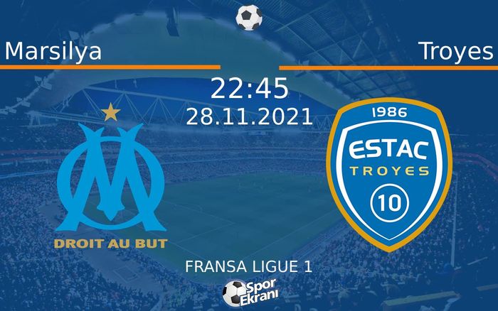 28 Kasım 2021 Marsilya vs Troyes maçı Hangi Kanalda Saat Kaçta Yayınlanacak? 28 Kasım 2021 Marsilya vs Troyes maçı Hangi Kanalda Saat Kaçta Yayınlanacak?