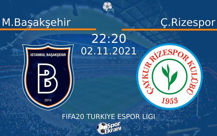 02 Kasım 2021 M.Başakşehir vs Ç.Rizespor maçı Hangi Kanalda Saat Kaçta Yayınlanacak? 02 Kasım 2021 M.Başakşehir vs Ç.Rizespor maçı Hangi Kanalda Saat Kaçta Yayınlanacak?