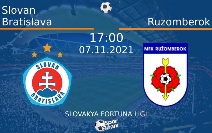 07 Kasım 2021 Slovan Bratislava vs Ruzomberok maçı Hangi Kanalda Saat Kaçta Yayınlanacak? 07 Kasım 2021 Slovan Bratislava vs Ruzomberok maçı Hangi Kanalda Saat Kaçta Yayınlanacak?