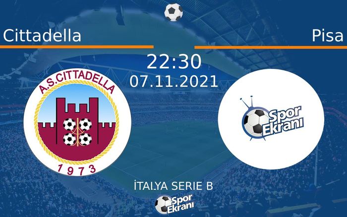 07 Kasım 2021 Cittadella vs Pisa maçı Hangi Kanalda Saat Kaçta Yayınlanacak? 07 Kasım 2021 Cittadella vs Pisa maçı Hangi Kanalda Saat Kaçta Yayınlanacak?