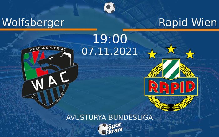 07 Kasım 2021 Wolfsberger vs Rapid Wien maçı Hangi Kanalda Saat Kaçta Yayınlanacak? 07 Kasım 2021 Wolfsberger vs Rapid Wien maçı Hangi Kanalda Saat Kaçta Yayınlanacak?
