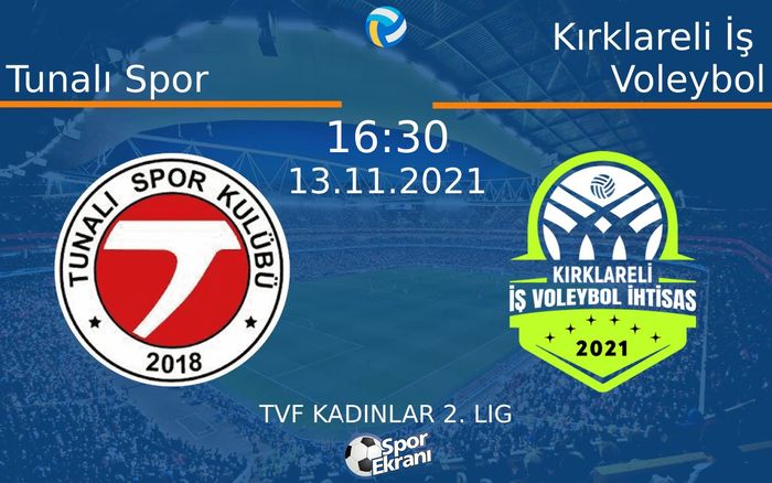13 Kasım 2021 Tunalı Spor vs Kırklareli İş Voleybol maçı Hangi Kanalda Saat Kaçta Yayınlanacak? 13 Kasım 2021 Tunalı Spor vs Kırklareli İş Voleybol maçı Hangi Kanalda Saat Kaçta Yayınlanacak?