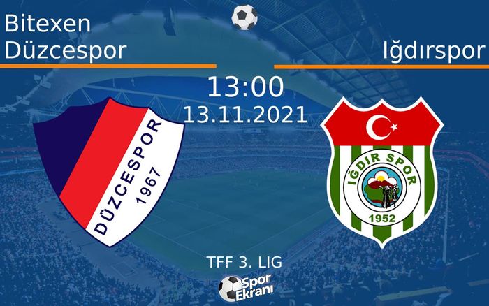 13 Kasım 2021 Bitexen Düzcespor vs Iğdırspor maçı Hangi Kanalda Saat Kaçta Yayınlanacak? 13 Kasım 2021 Bitexen Düzcespor vs Iğdırspor maçı Hangi Kanalda Saat Kaçta Yayınlanacak?