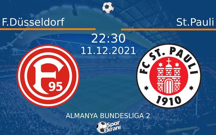11 Aralık 2021 F.Düsseldorf vs St.Pauli maçı Hangi Kanalda Saat Kaçta Yayınlanacak? 11 Aralık 2021 F.Düsseldorf vs St.Pauli maçı Hangi Kanalda Saat Kaçta Yayınlanacak?
