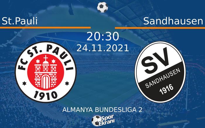 24 Kasım 2021 St.Pauli vs Sandhausen maçı Hangi Kanalda Saat Kaçta Yayınlanacak? 24 Kasım 2021 St.Pauli vs Sandhausen maçı Hangi Kanalda Saat Kaçta Yayınlanacak?