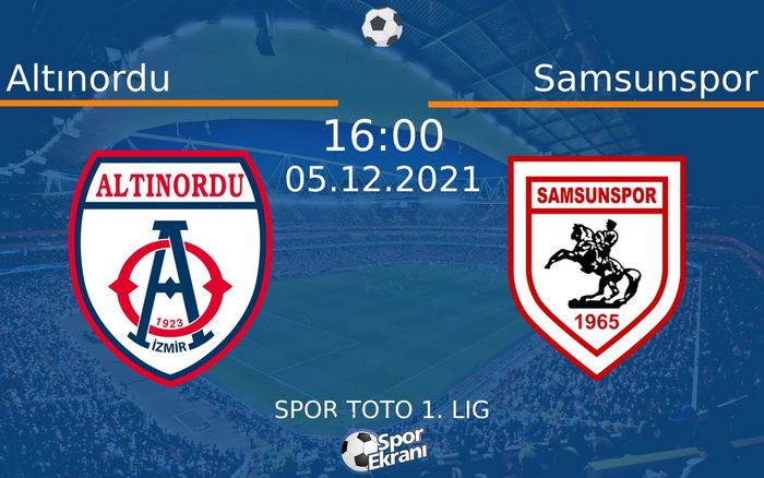 05 Aralık 2021 Altınordu vs Samsunspor maçı Hangi Kanalda Saat Kaçta Yayınlanacak? 05 Aralık 2021 Altınordu vs Samsunspor maçı Hangi Kanalda Saat Kaçta Yayınlanacak?