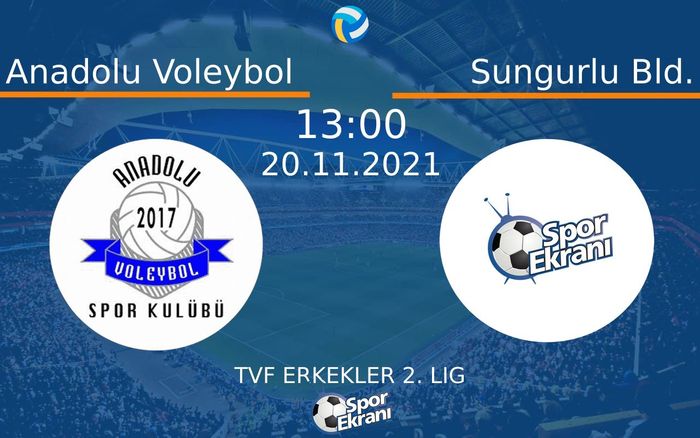 20 Kasım 2021 Anadolu Voleybol vs Sungurlu Bld. maçı Hangi Kanalda Saat Kaçta Yayınlanacak? 20 Kasım 2021 Anadolu Voleybol vs Sungurlu Bld. maçı Hangi Kanalda Saat Kaçta Yayınlanacak?