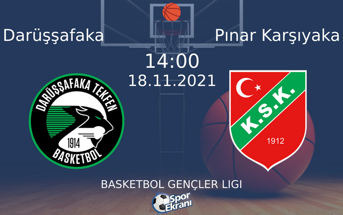 18 Kasım 2021 Darüşşafaka vs Pınar Karşıyaka maçı Hangi Kanalda Saat Kaçta Yayınlanacak? 18 Kasım 2021 Darüşşafaka vs Pınar Karşıyaka maçı Hangi Kanalda Saat Kaçta Yayınlanacak?