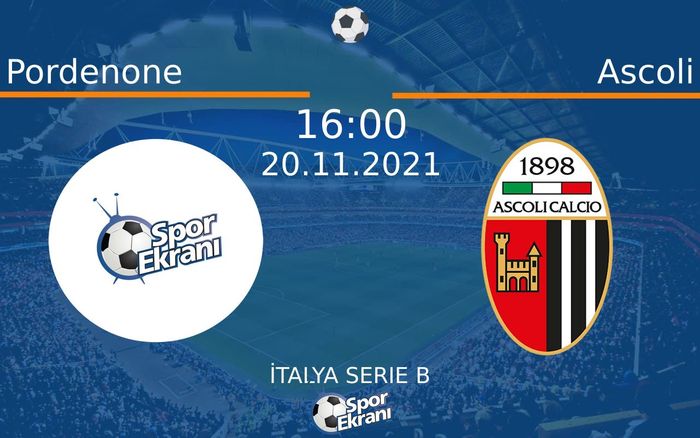 20 Kasım 2021 Pordenone vs Ascoli maçı Hangi Kanalda Saat Kaçta Yayınlanacak? 20 Kasım 2021 Pordenone vs Ascoli maçı Hangi Kanalda Saat Kaçta Yayınlanacak?