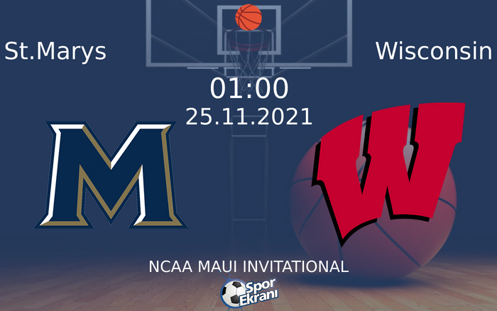 25 Kasım 2021 St.Marys vs Wisconsin maçı Hangi Kanalda Saat Kaçta Yayınlanacak? 25 Kasım 2021 St.Marys vs Wisconsin maçı Hangi Kanalda Saat Kaçta Yayınlanacak?