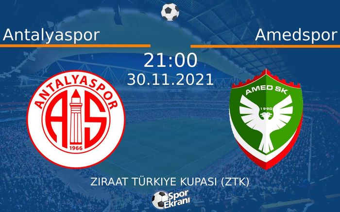 30 Kasım 2021 Antalyaspor vs Amedspor maçı Hangi Kanalda Saat Kaçta Yayınlanacak? 30 Kasım 2021 Antalyaspor vs Amedspor maçı Hangi Kanalda Saat Kaçta Yayınlanacak?