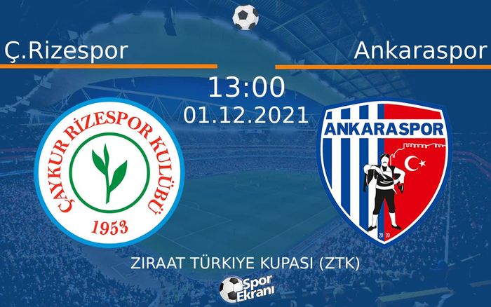 01 Aralık 2021 Ç.Rizespor vs Ankaraspor maçı Hangi Kanalda Saat Kaçta Yayınlanacak? 01 Aralık 2021 Ç.Rizespor vs Ankaraspor maçı Hangi Kanalda Saat Kaçta Yayınlanacak?