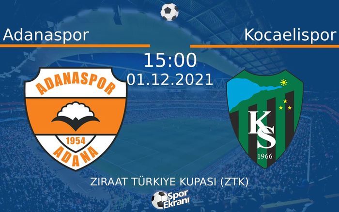 01 Aralık 2021 Adanaspor vs Kocaelispor maçı Hangi Kanalda Saat Kaçta Yayınlanacak? 01 Aralık 2021 Adanaspor vs Kocaelispor maçı Hangi Kanalda Saat Kaçta Yayınlanacak?