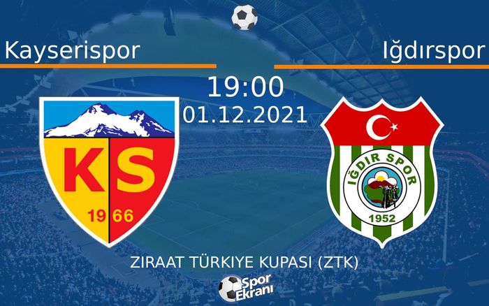 01 Aralık 2021 Kayserispor vs Iğdırspor maçı Hangi Kanalda Saat Kaçta Yayınlanacak? 01 Aralık 2021 Kayserispor vs Iğdırspor maçı Hangi Kanalda Saat Kaçta Yayınlanacak?