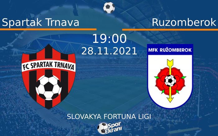 28 Kasım 2021 Spartak Trnava vs Ruzomberok maçı Hangi Kanalda Saat Kaçta Yayınlanacak? 28 Kasım 2021 Spartak Trnava vs Ruzomberok maçı Hangi Kanalda Saat Kaçta Yayınlanacak?