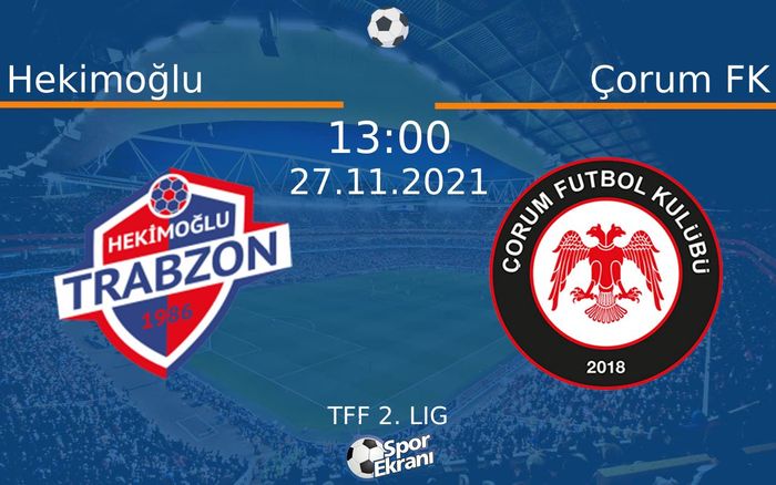 27 Kasım 2021 Hekimoğlu vs Çorum FK maçı Hangi Kanalda Saat Kaçta Yayınlanacak? 27 Kasım 2021 Hekimoğlu vs Çorum FK maçı Hangi Kanalda Saat Kaçta Yayınlanacak?