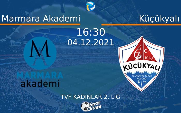 04 Aralık 2021 Marmara Akademi vs Küçükyalı maçı Hangi Kanalda Saat Kaçta Yayınlanacak? 04 Aralık 2021 Marmara Akademi vs Küçükyalı maçı Hangi Kanalda Saat Kaçta Yayınlanacak?