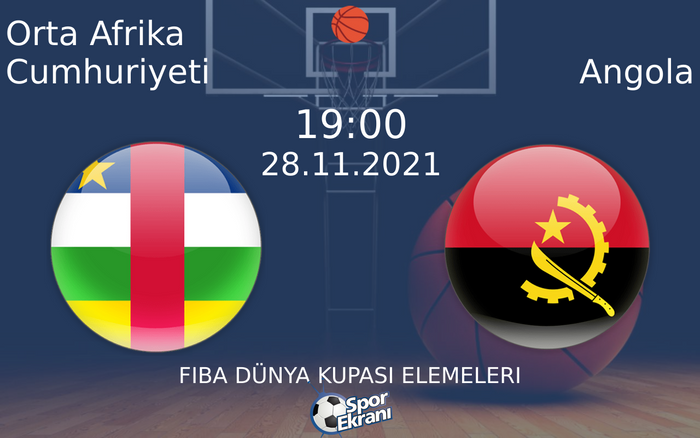 28 Kasım 2021 Orta Afrika Cumhuriyeti vs Angola maçı Hangi Kanalda Saat Kaçta Yayınlanacak? 28 Kasım 2021 Orta Afrika Cumhuriyeti vs Angola maçı Hangi Kanalda Saat Kaçta Yayınlanacak?