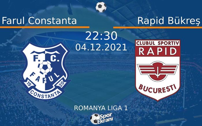 04 Aralık 2021 Farul Constanta vs Rapid Bükreş maçı Hangi Kanalda Saat Kaçta Yayınlanacak? 04 Aralık 2021 Farul Constanta vs Rapid Bükreş maçı Hangi Kanalda Saat Kaçta Yayınlanacak?