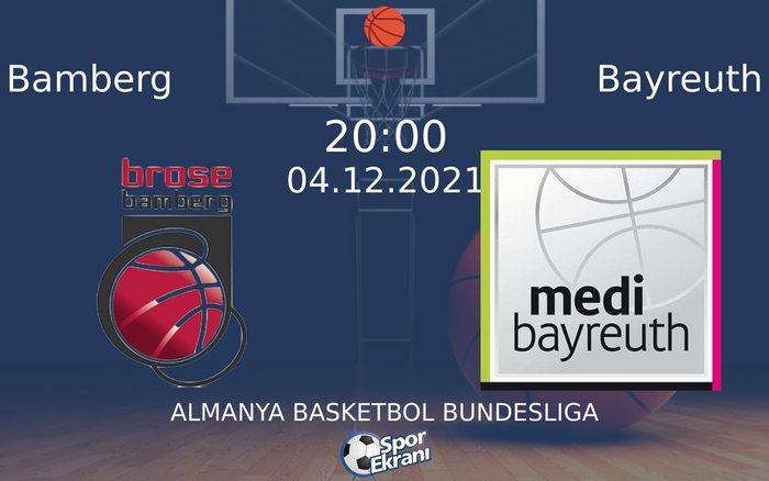 04 Aralık 2021 Bamberg vs Bayreuth maçı Hangi Kanalda Saat Kaçta Yayınlanacak? 04 Aralık 2021 Bamberg vs Bayreuth maçı Hangi Kanalda Saat Kaçta Yayınlanacak?