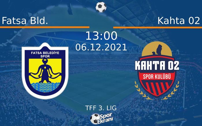 06 Aralık 2021 Fatsa Bld. vs Kahta 02 maçı Hangi Kanalda Saat Kaçta Yayınlanacak? 06 Aralık 2021 Fatsa Bld. vs Kahta 02 maçı Hangi Kanalda Saat Kaçta Yayınlanacak?