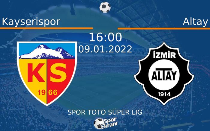 09 Ocak 2022 Kayserispor vs Altay maçı Hangi Kanalda Saat Kaçta Yayınlanacak? 09 Ocak 2022 Kayserispor vs Altay maçı Hangi Kanalda Saat Kaçta Yayınlanacak?