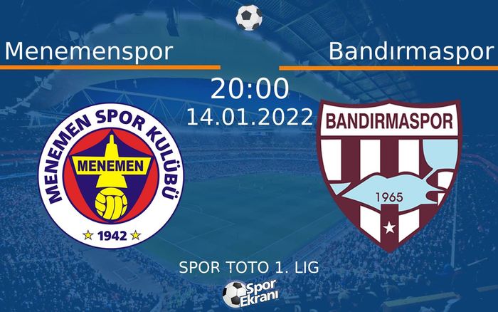 14 Ocak 2022 Menemenspor vs Bandırmaspor maçı Hangi Kanalda Saat Kaçta Yayınlanacak? 14 Ocak 2022 Menemenspor vs Bandırmaspor maçı Hangi Kanalda Saat Kaçta Yayınlanacak?
