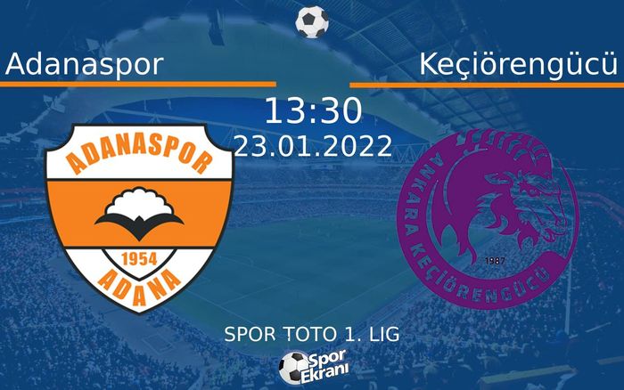 23 Ocak 2022 Adanaspor vs Keçiörengücü maçı Hangi Kanalda Saat Kaçta Yayınlanacak? 23 Ocak 2022 Adanaspor vs Keçiörengücü maçı Hangi Kanalda Saat Kaçta Yayınlanacak?