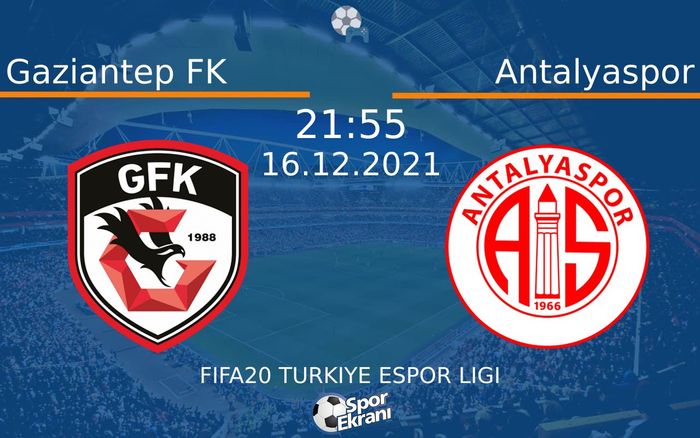 16 Aralık 2021 Gaziantep FK vs Antalyaspor maçı Hangi Kanalda Saat Kaçta Yayınlanacak? 16 Aralık 2021 Gaziantep FK vs Antalyaspor maçı Hangi Kanalda Saat Kaçta Yayınlanacak?