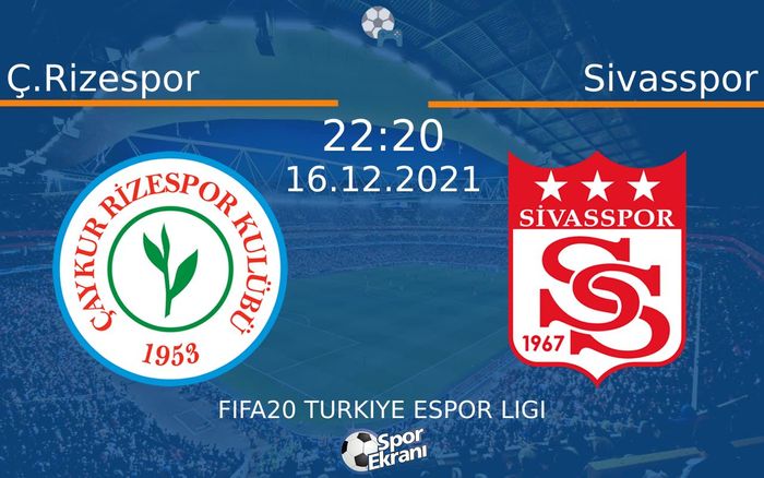 16 Aralık 2021 Ç.Rizespor vs Sivasspor maçı Hangi Kanalda Saat Kaçta Yayınlanacak? 16 Aralık 2021 Ç.Rizespor vs Sivasspor maçı Hangi Kanalda Saat Kaçta Yayınlanacak?